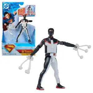 Action Figure - Spin Master DC Comics Superman Mr. Terrific, 6-inch, Authentic Movie Styling, 2 Accessories, Black/White