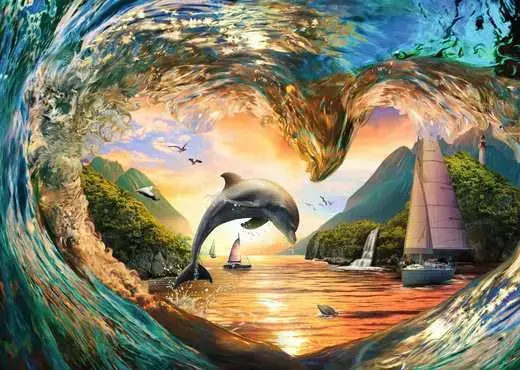 Ravensburger Sunset Splash — пазл 1000 элементов Photo 2