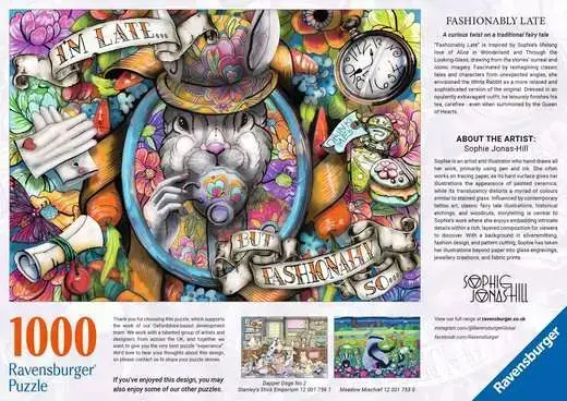Ravensburger Fashionably Late — пазл 1000 элементов Photo 3