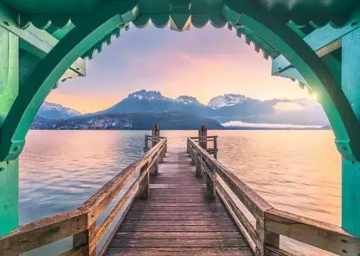Ravensburger Footbridge at Lac d'Annecy — 1000 деталей Photo 2