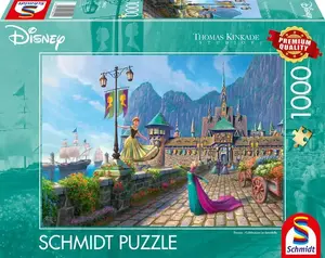 Пазл Schmidt Spiele 58042 — 1000 деталей, мультфильмы «Холодное сердце: Праздник в Аренделле», 693×493 мм