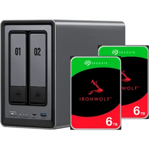 UGREEN NAS expansion kit UGREEN DXP2800 with 2× 6TB Seagate IronWolf HDD