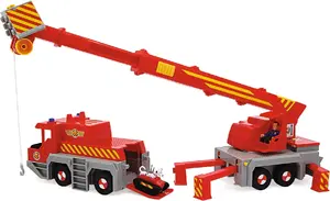 Glābšanas krāna rotaļlieta‑automobilis Simba‑Dickie Fireman Sam 2‑in‑1 (sarkans/dzeltens)
