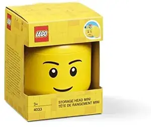 Room Copenhagen LEGO Storage Head "Boy" mini – storage box for small bricks and toys