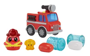 Modeling clay playset MGA Entertainment DohKins Firetruck & Firefighter — multicolour, 192 g, for children