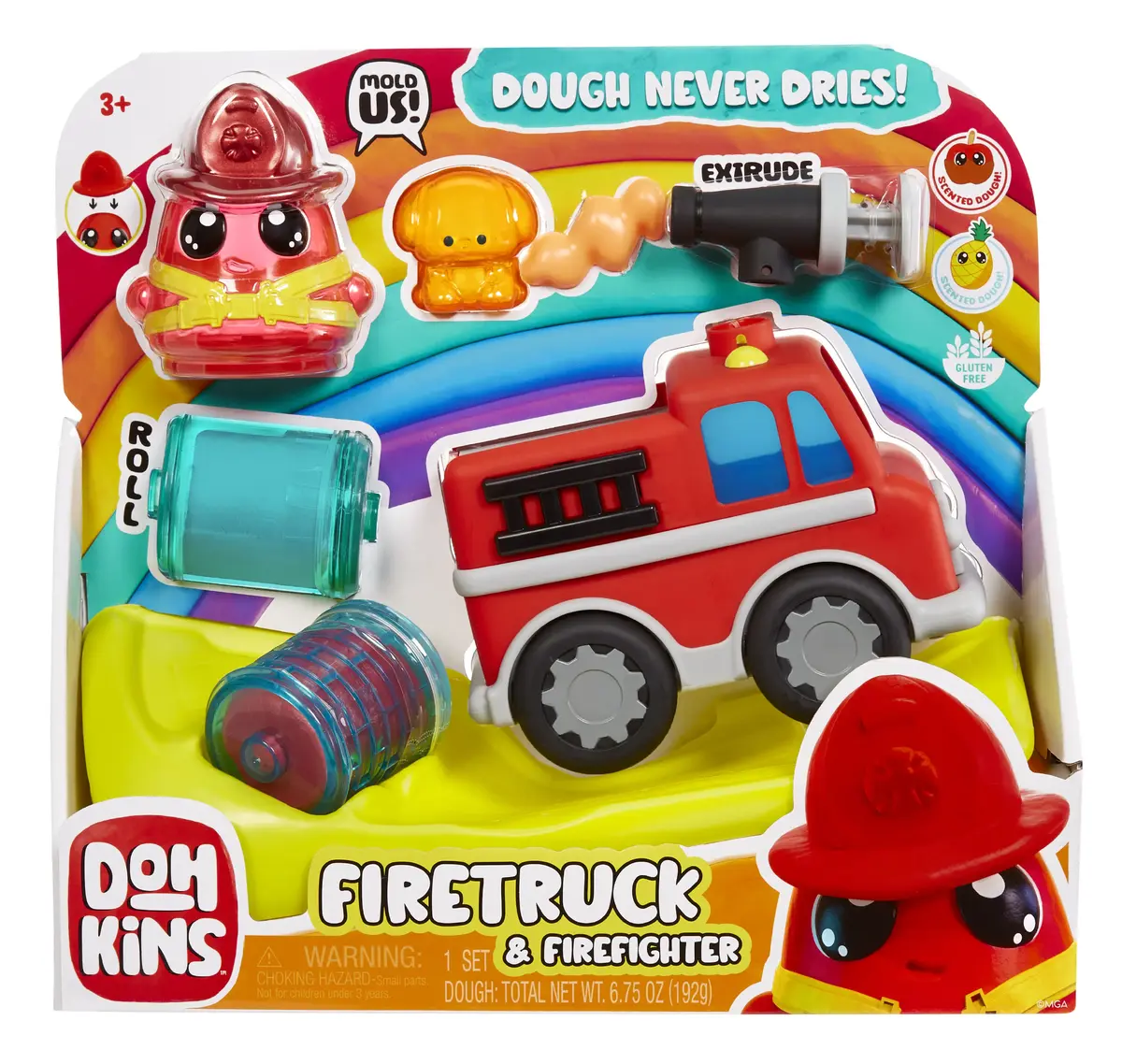 MGA Entertainment DohKins Firetruck & Firefighter playset Photo 5