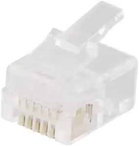 S-Impuls RJ45 Western Plug 8P8C Gold-Plated Long Version, pack of 25