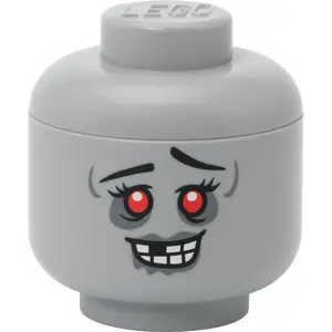 Storage Head 'Zombie' mini by room copenhagen — LEGO-compatible storage head, gray