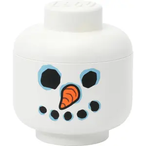 LEGO Storage Head Snowman small by room copenhagen — white, child’s storage container