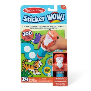 Sticker Activity Pad and Stamper Tiger, spinmaster Melissa & Doug, 24 pages, 300 stickers, FSC certified