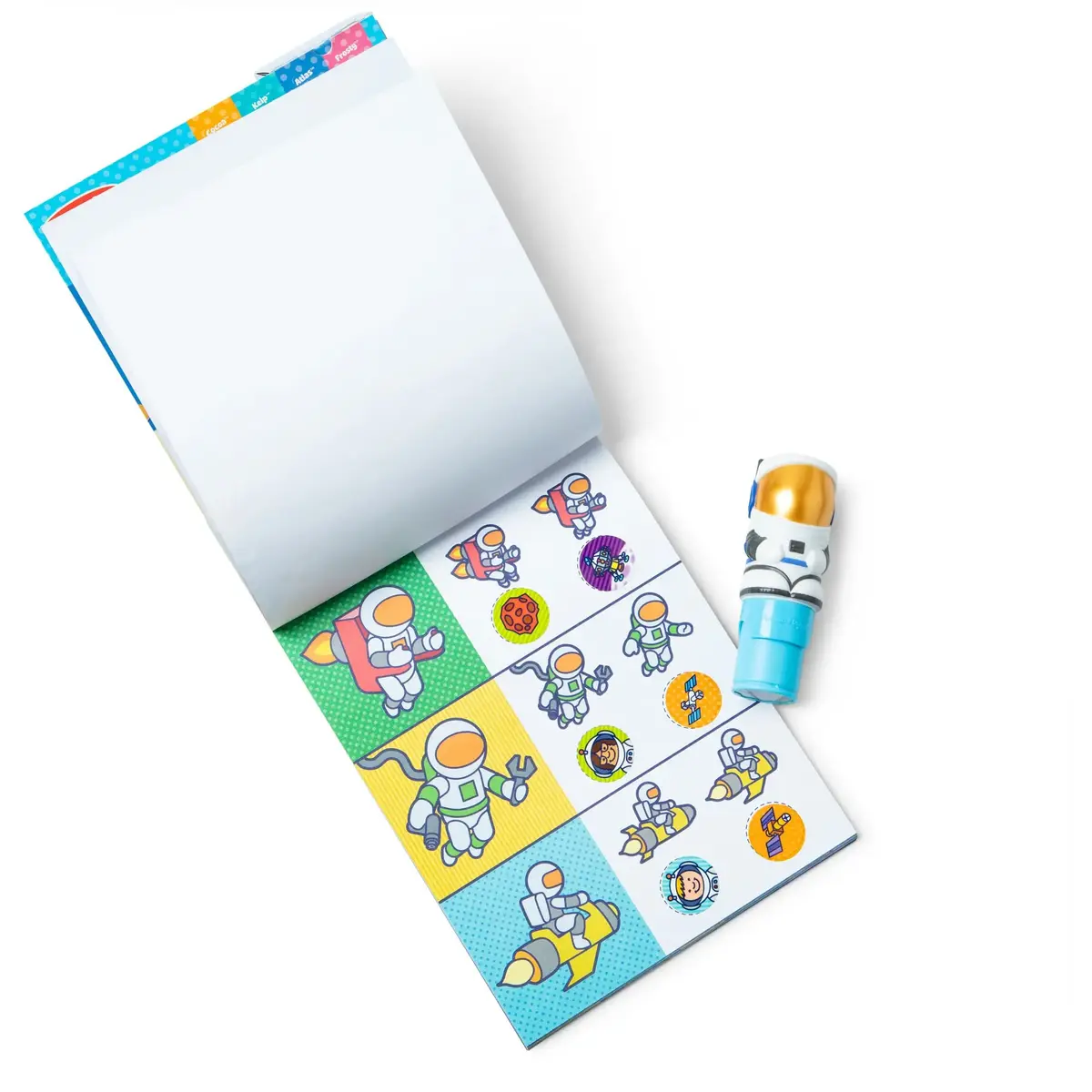 Spinmaster Melissa & Doug Astronaut sticker stamp set Photo 3