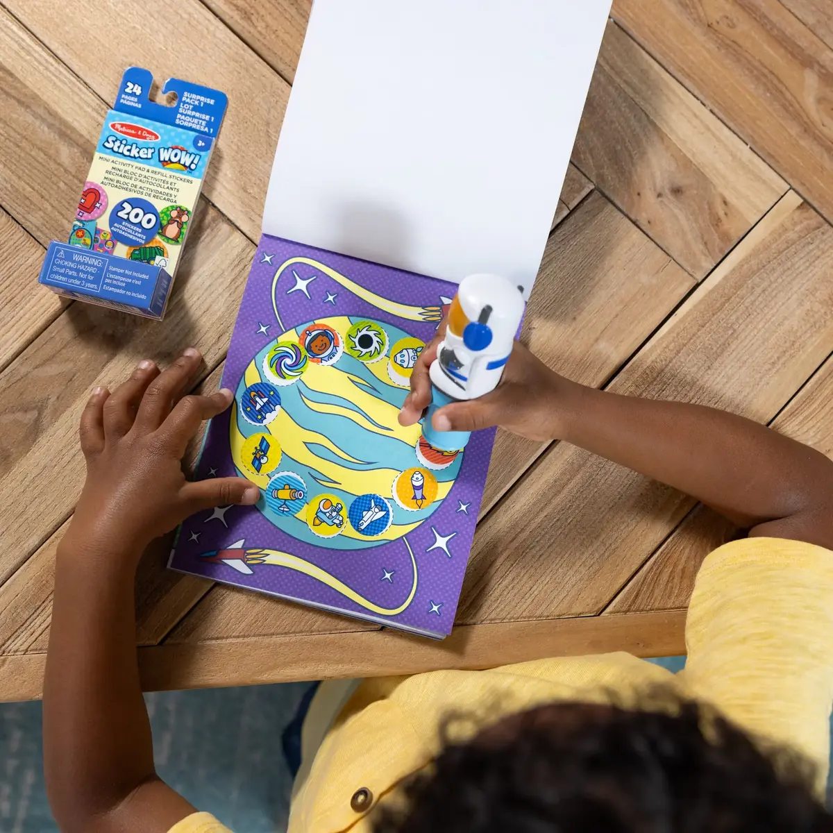 Spinmaster Melissa & Doug Astronaut sticker stamp set Photo 6