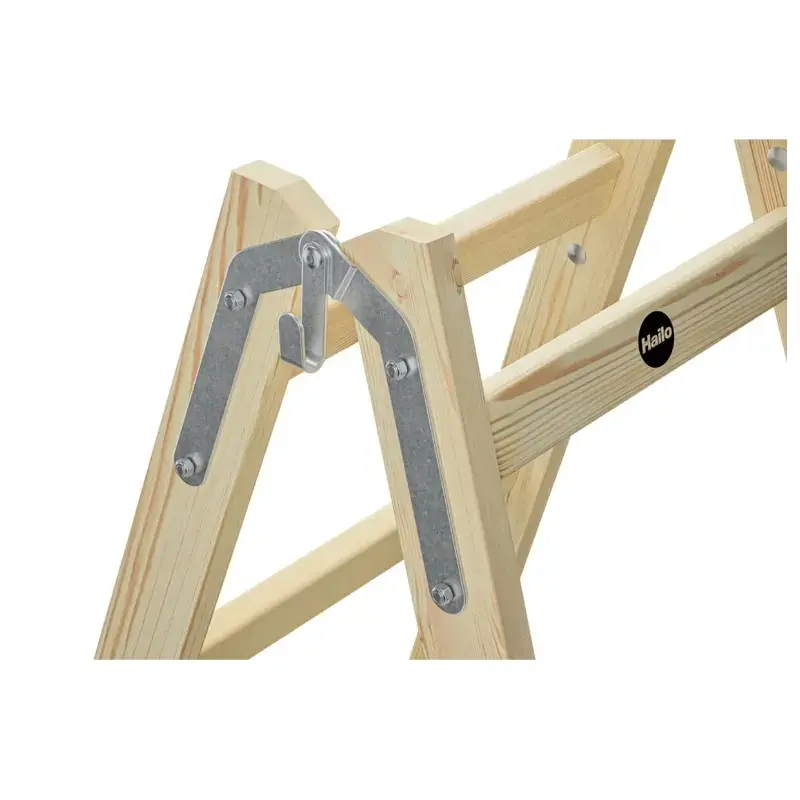 Hailo H40 StandardLine двусторонняя деревянная стремянка 2x5 Photo 2