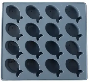 Silicone ice and chocolate mold Maestro MR-1061 — fish-shaped, 16 cavities