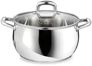 Stainless Steel Pot with Lid Maestro MR-3515-16 — 16 cm, 2 L, compatible with induction and gas