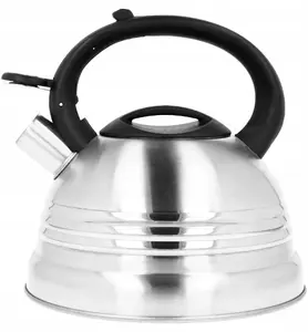 Stainless Steel Gas Whistling Kettle Brunbeste BB-2358 2.7L — Induction Compatible, Silver