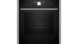 Built-in oven NEFF N 90 B64FT33N0 — electric, 71 L, stainless steel/black, touch control, A+