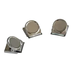 Board magnet Franken HMC35 — stainless steel, 45×45×35 mm, silver, pack of 3