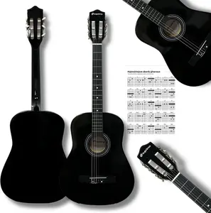 Classical guitar Salvador Cortez SUPRIMO CGS1 BK 4/4 black – full-size nylon-string instrument for learning