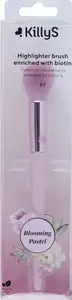 Makeup brush KILLYS model for highlighter — face brush for applying powder and cream illuminator