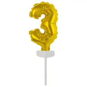 Toy balloon AMSCAN 9912677 foil gold, pack of 5