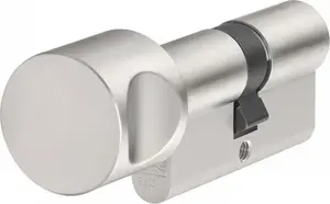 Cylinder lock SYNOLOGY 45x30 mm, matte nickel, long, 3 keys