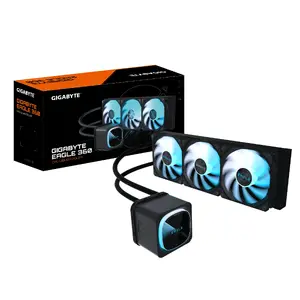 All-in-one Liquid CPU Cooler GIGABYTE EAGLE 360 — 3x120mm ARGB Fans, full-color LCD, Intel LGA1851 & AMD AM5 compatible