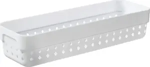 Plastic storage basket Plast Team Seoul Medium organizer, white