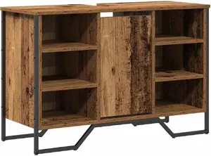 Тумба под раковину VidaXL Stare Drewno 91x35x60 см инженерная древесина