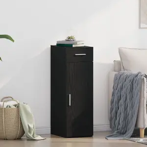 Буфет- шкаф VidaXL модель 868751 чёрный дуб массив дуба прямоугольный