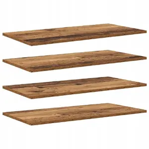 Деревянная полка 4 шт. VidaXL 100 x 40 x 1,5 см Коричневая