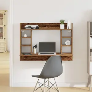 Desk VidaXL model 869192 brown 105 cm x 48 cm