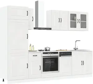 Kitchen cabinet set VidaXL 8-piece, white high-gloss
