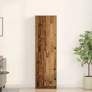 Шкаф VidaXL 55x25x189 см, инженерная древесина, компактный вертикальный шкаф