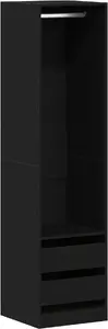Шкаф VidaXL модель 3329300 цвет Чёрный Дуб 50×50×200 см