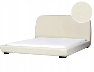 Кровать Beliani ROISEL 180 x 200 см обивка букле кремовая