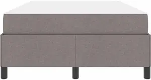 Пружинная кровать VidaXL Taupe черная 120 x 200 см с пружинным матрасом (3398854)