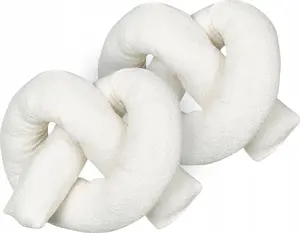 Декоративная подушка Beliani Gladiolus 172 x 14 см белая, 2 шт., ткань тедди