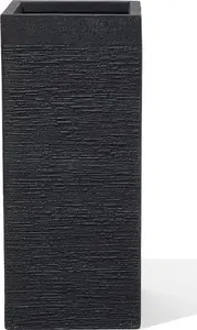 Горшок для растений Beliani DION 26 x 26 x 60 см черный
