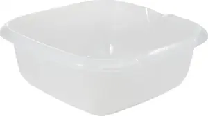 Plastic square bowl Lumarko Keeeper Bjórk 8 L 34×34 cm transparent