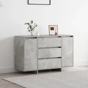 Шкаф VidaXL 3333909 Серый бетон 120×41×75 см Инженерная древесина