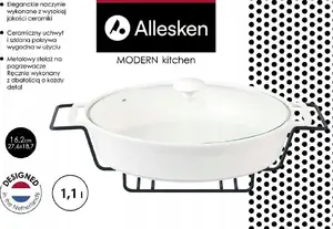 Chafing Dish with Warmer MODERN KITCHEN 1.1 L, 2×18.7×H6.2 cm