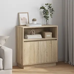 Буфет / Комод VidaXL модель 869652, цвет Sonoma Oak, средние полки, ДСП