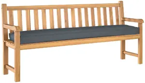 Cushion for Pallet Bench VidaXL 180x40x8 cm Oxford Fabric Anthracite