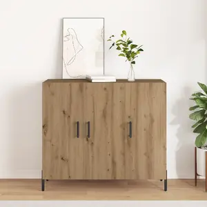 Шкаф VidaXL Artisan дубовый цвет 90x34x80 см из инженерной древесины