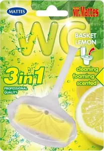 Tualetes poda tīrītājs bloks Mattes 40 g, citronu aromāts