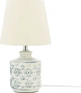 Table lamp Shumee ROSANNA ceramic beige night lamp