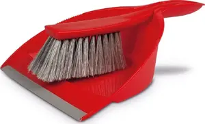 Arix deep dustpan with brush TK307P red — Arix Tonkita, compact set for sweeping