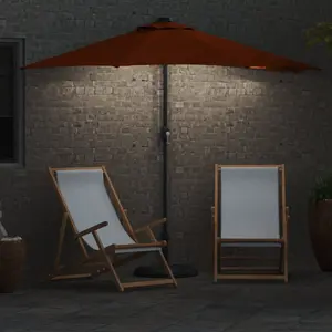 Садовый зонт VidaXL 294 x 150 x 224 см терракотовая ткань