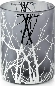 Svečturis affek design ODETTE SILVER, augstums 12,5 cm, diametrs 10 cm